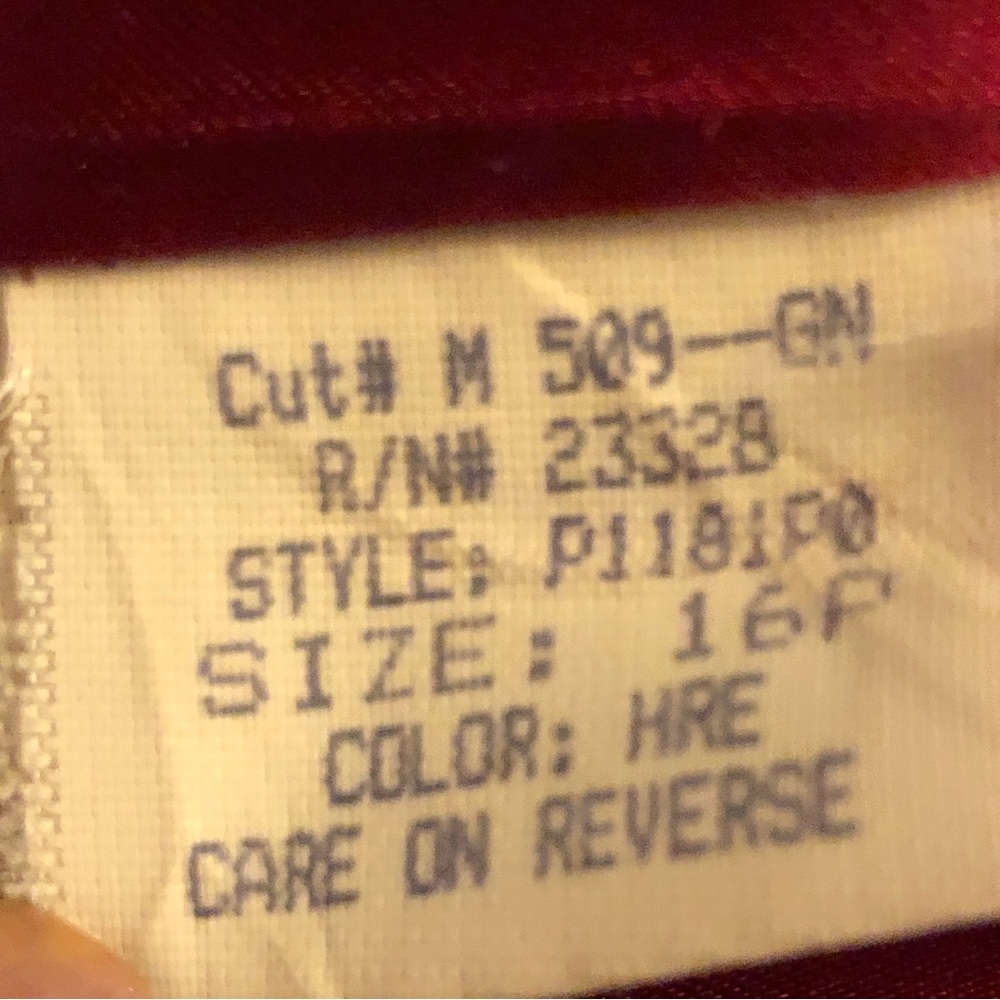 Pendleton Red Wool Pea Coat Size 16p - image 8